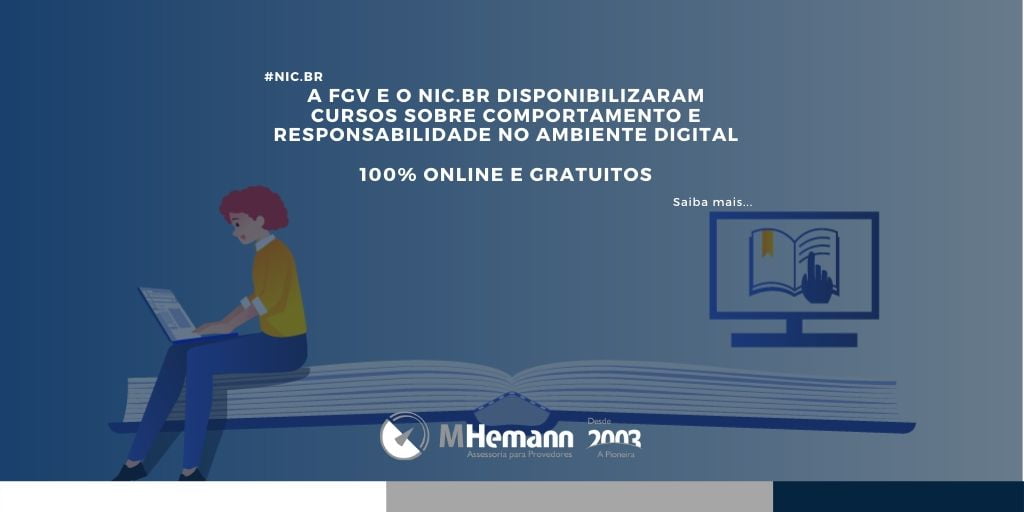 NIC.br e FGV disponibilizam cursos online e gratuitos sobre comportamento e responsabilidade no ambiente digital. Saiba mais